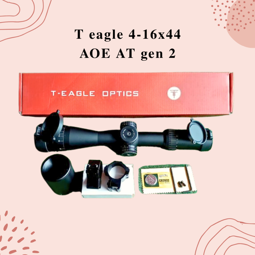 TELESKOP T eagle 4-16x44 AOE AT GEN 2  (Telescope T-Eagle 4-16X44 AOE AT GEN II Terbaru)