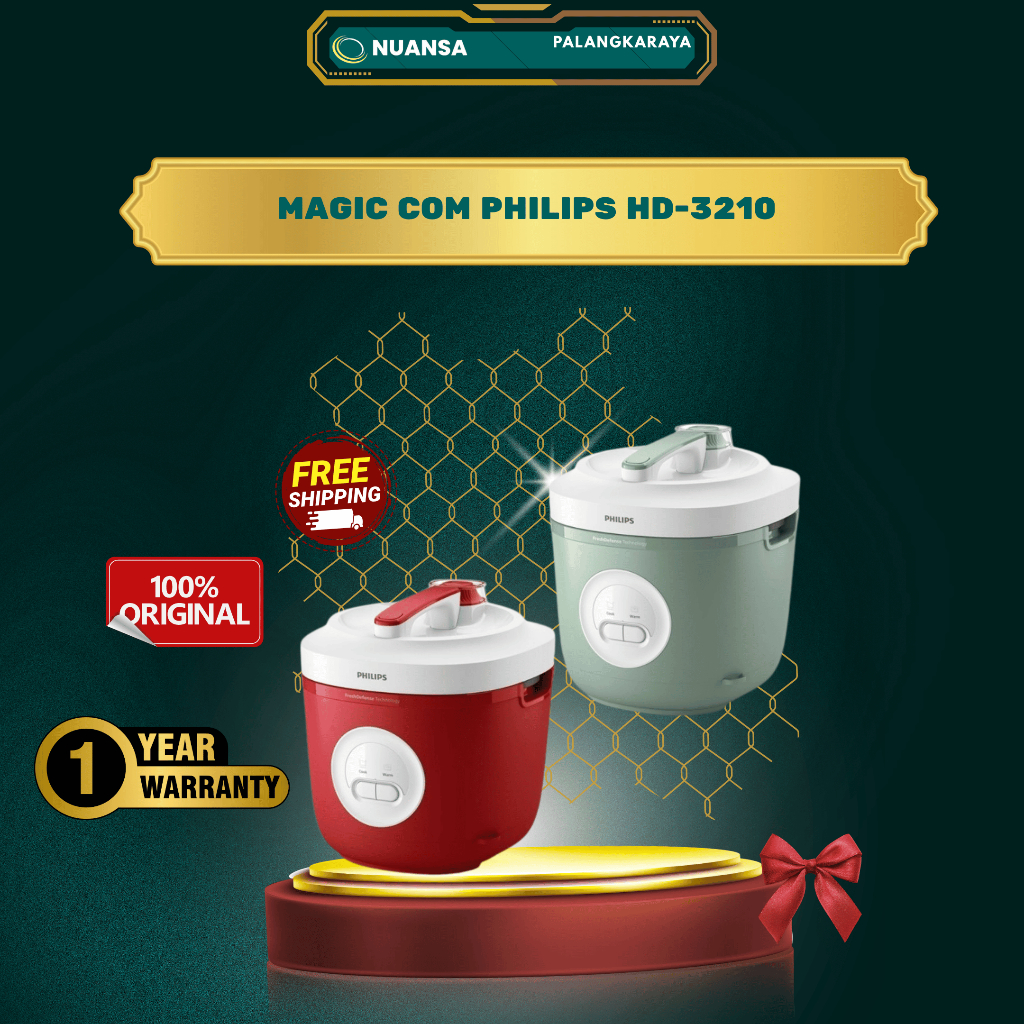 PHILIPS RICE COOKER HD3210 KAPASITAS 1,8 LITER - PHILIPS 3000 SERIES