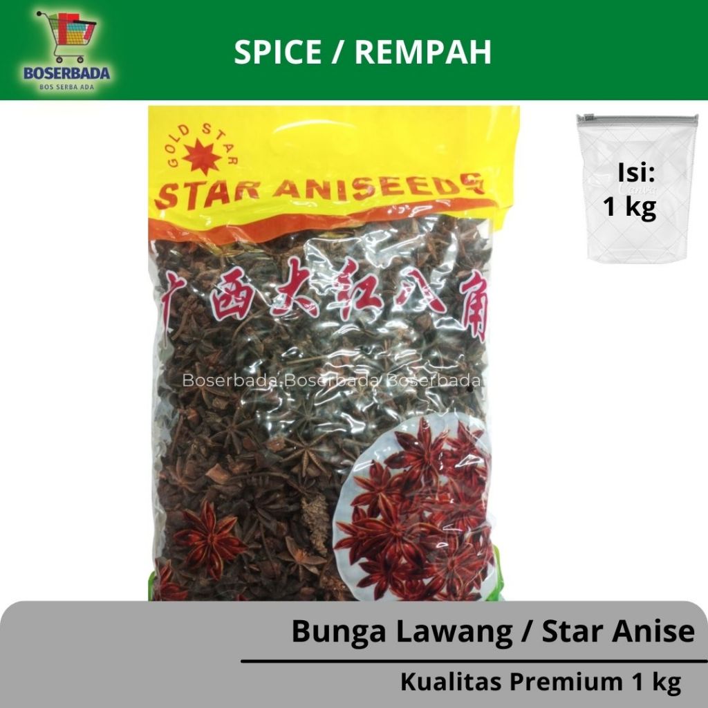 1 KG | Grosir Bunga Lawang / Star Anise  / Kembang Pekak / Ba Jiao I Premium