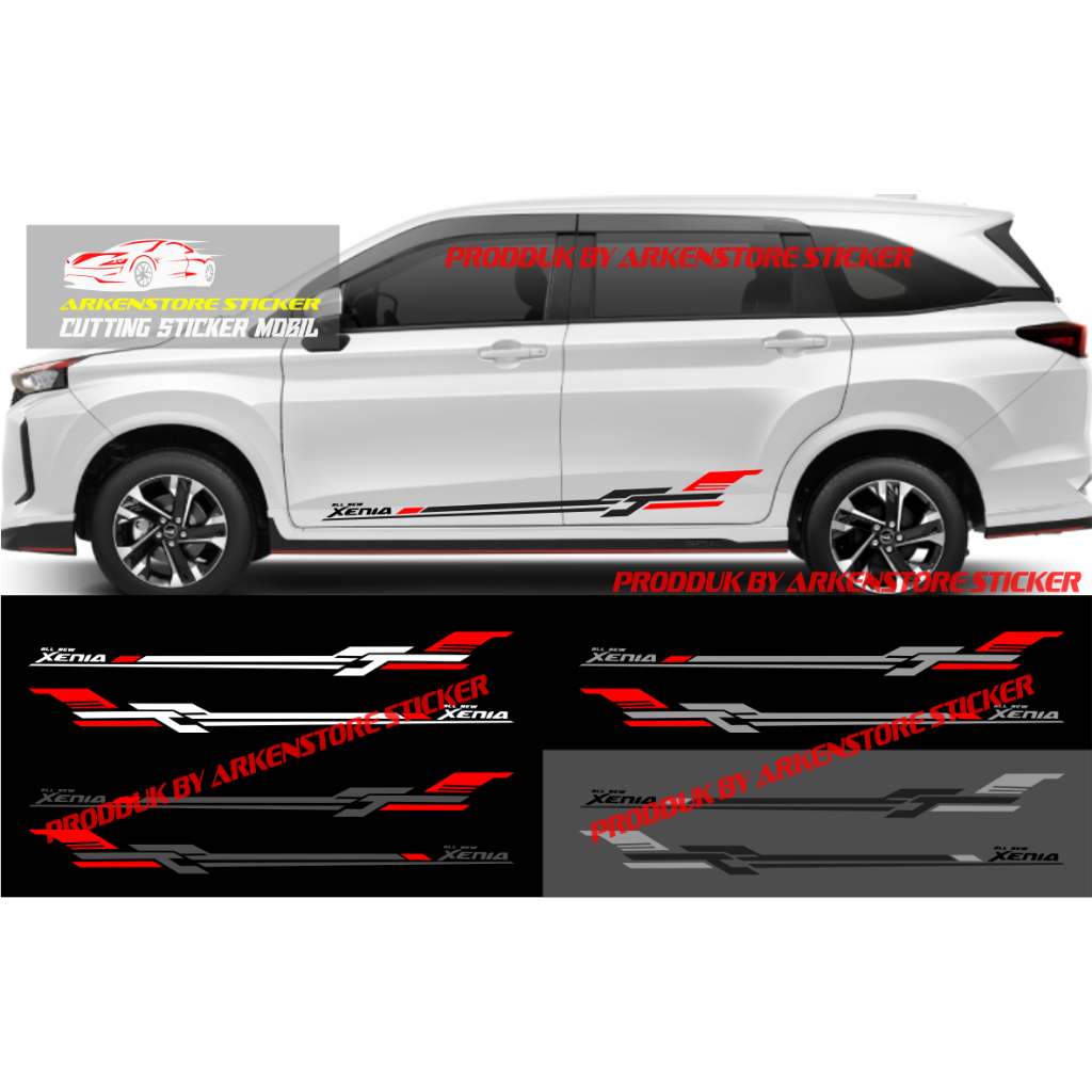 Stiker mobil all new xenia sticker cutting stiker list sporty mobil daihatsu all new xenia