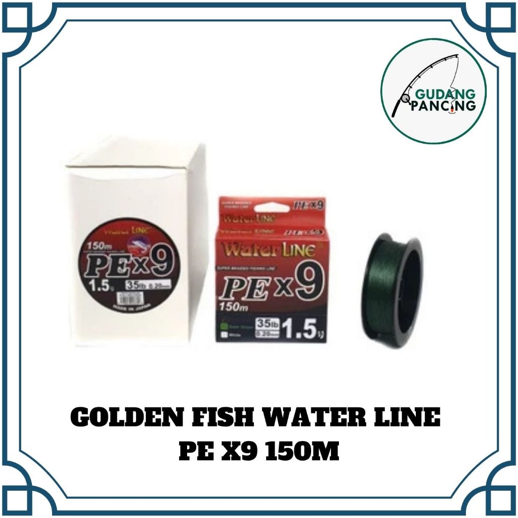 Senar Pancing PE Golden Fish Water Line X9 150M