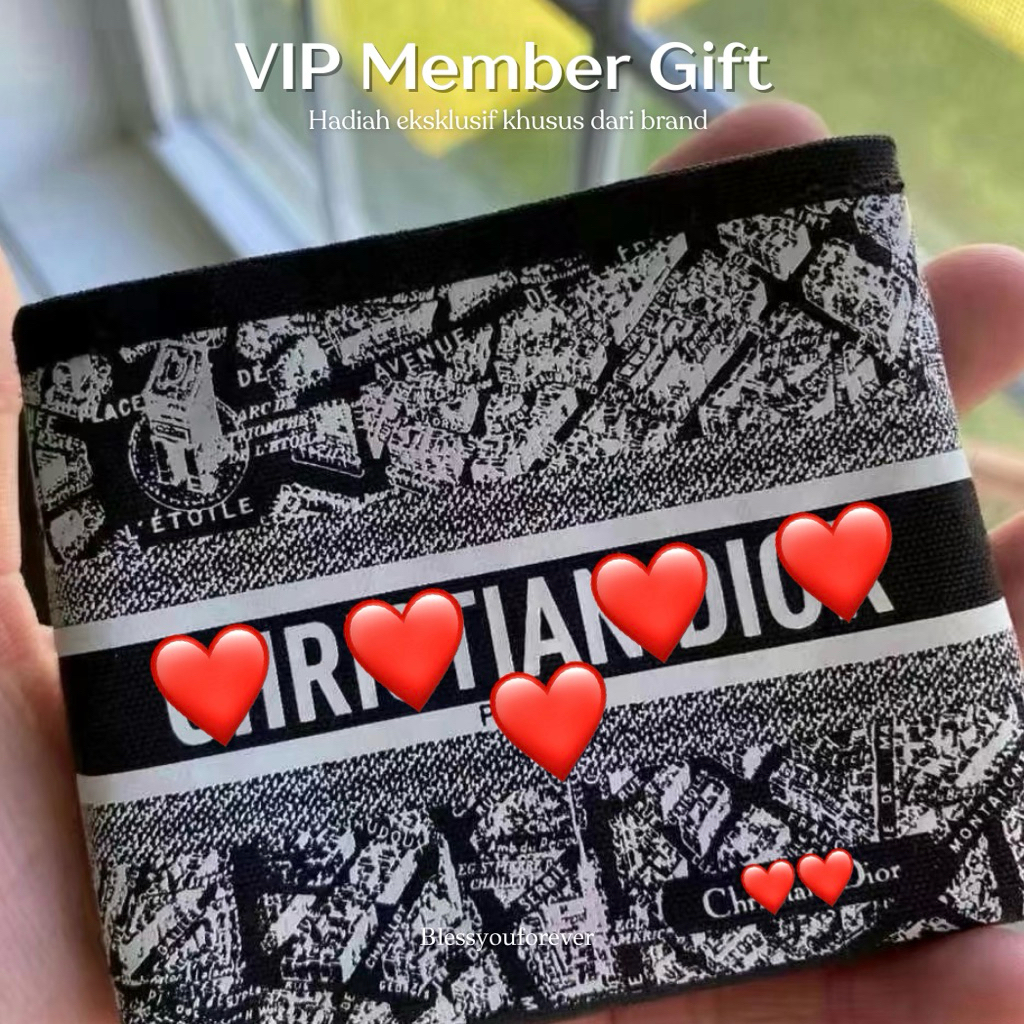 Limited Edition VIP Member Gift Exclusive Collection Mini Wallet Abstract Dompet Koin Makeup