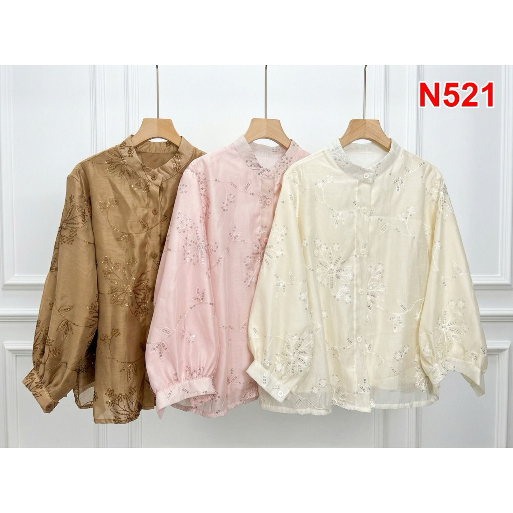 ARB233 - YNN - 521 - Atasan Kemeja Payet Mewah