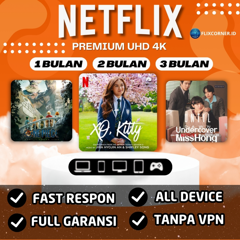 NETFLIXX PREMIUM 1–3 Bulan | Akses Film Legal & Aman