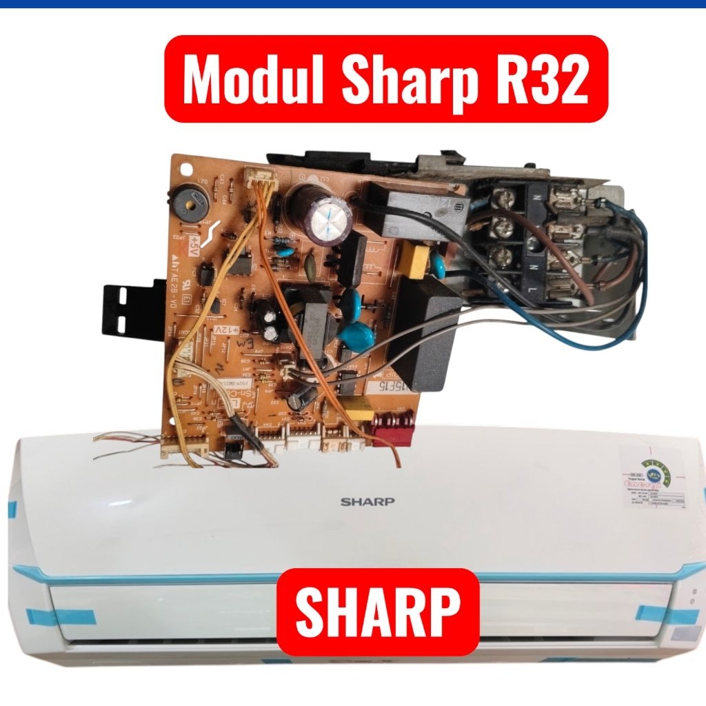 MODUL PCB SHARP R32 / MODUL SENSOR REMOTE INDOOR AC SHARP R32 SERI AH