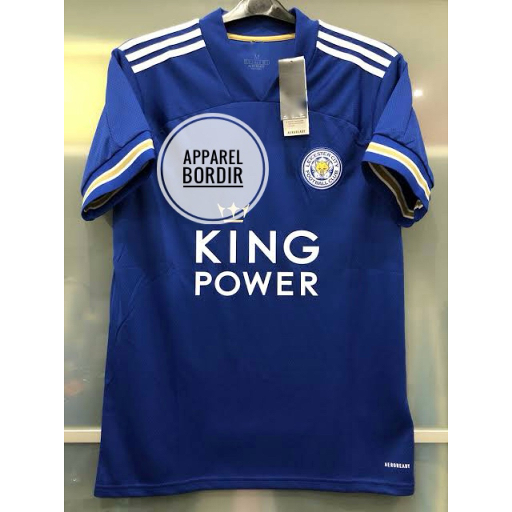 LOGO BORDIR JERSEY BOLA JERSEY FUTSAL BAJU BOLA LEICESTER HOME