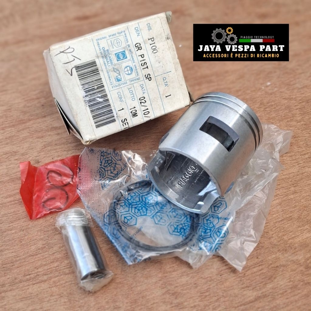 Piston Seher Vespa Smallframe PTS 100 uk STD 3M 8M 10M Original PIAGGIO NOS