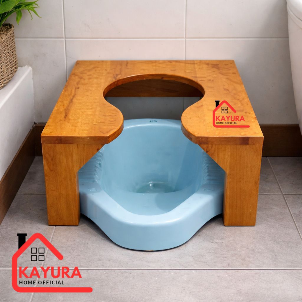 KAYURAhome Kursi WC duduk kloset duduk untuk bumil lansia