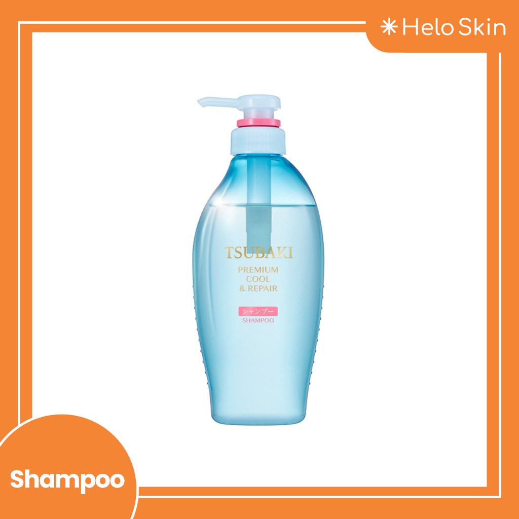 Tsubaki Cool & Repair Shampoo 450 ml - Sampo Rambut Rusak & Kulit Kepala Berminyak