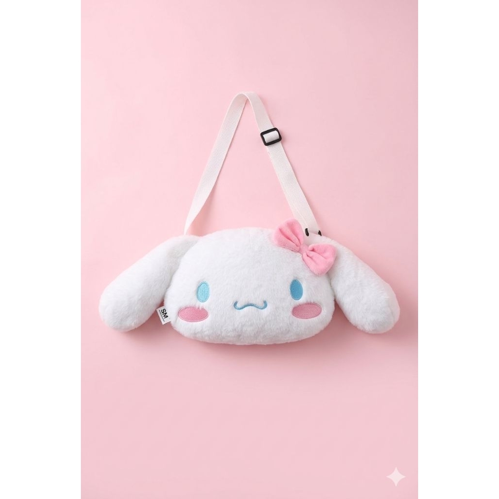 tas bulu gambar cinnamoroll