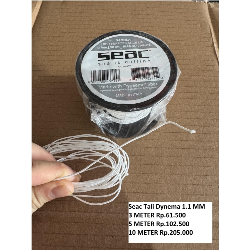Seac Tali Speargun Dynema 1.1 mm White for Speargun / Shaft