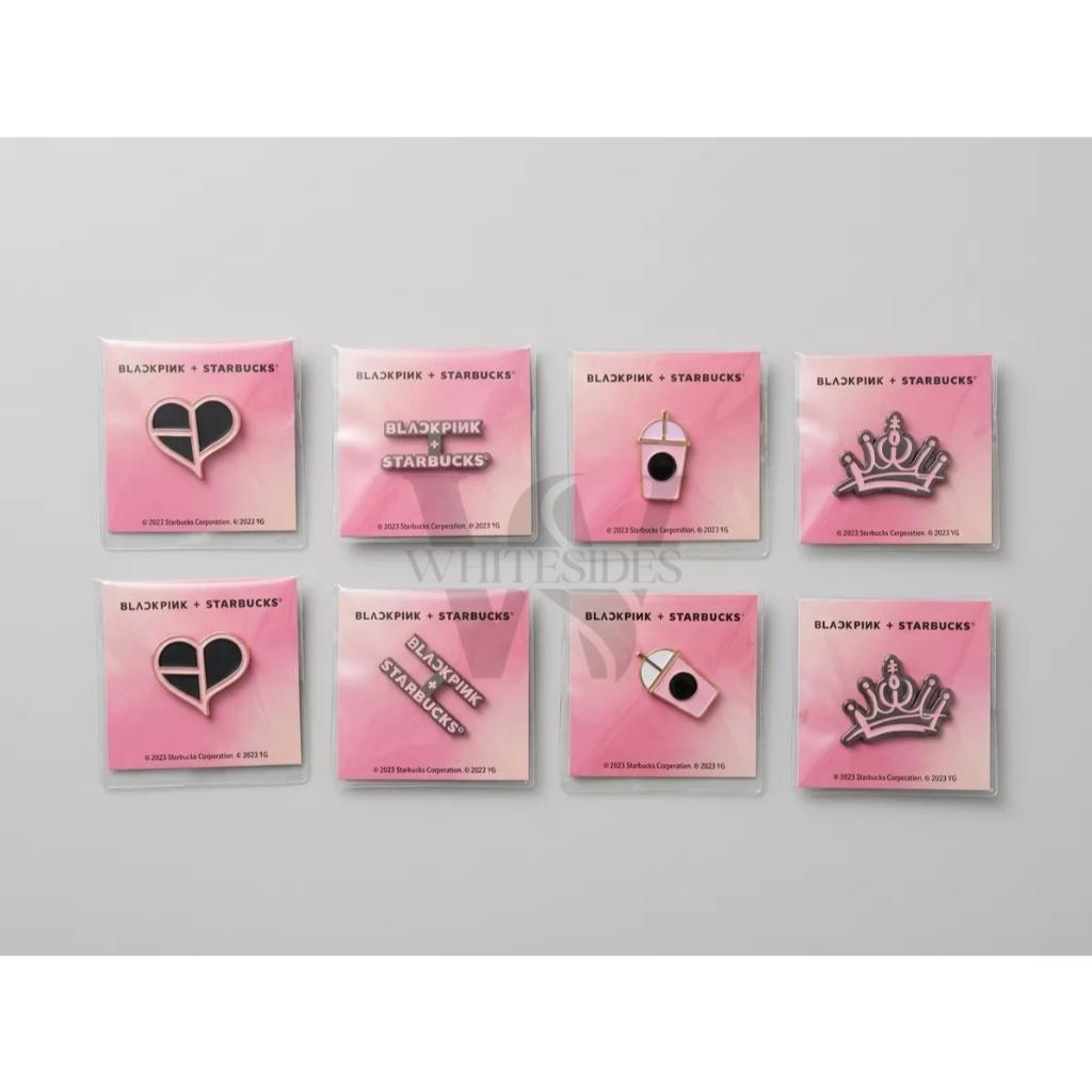 Pin Set - Starbucks Blackpink Collection 2023 Whole Bean 250gr gram VIA Instant 12 Sticks 3 Stick Te