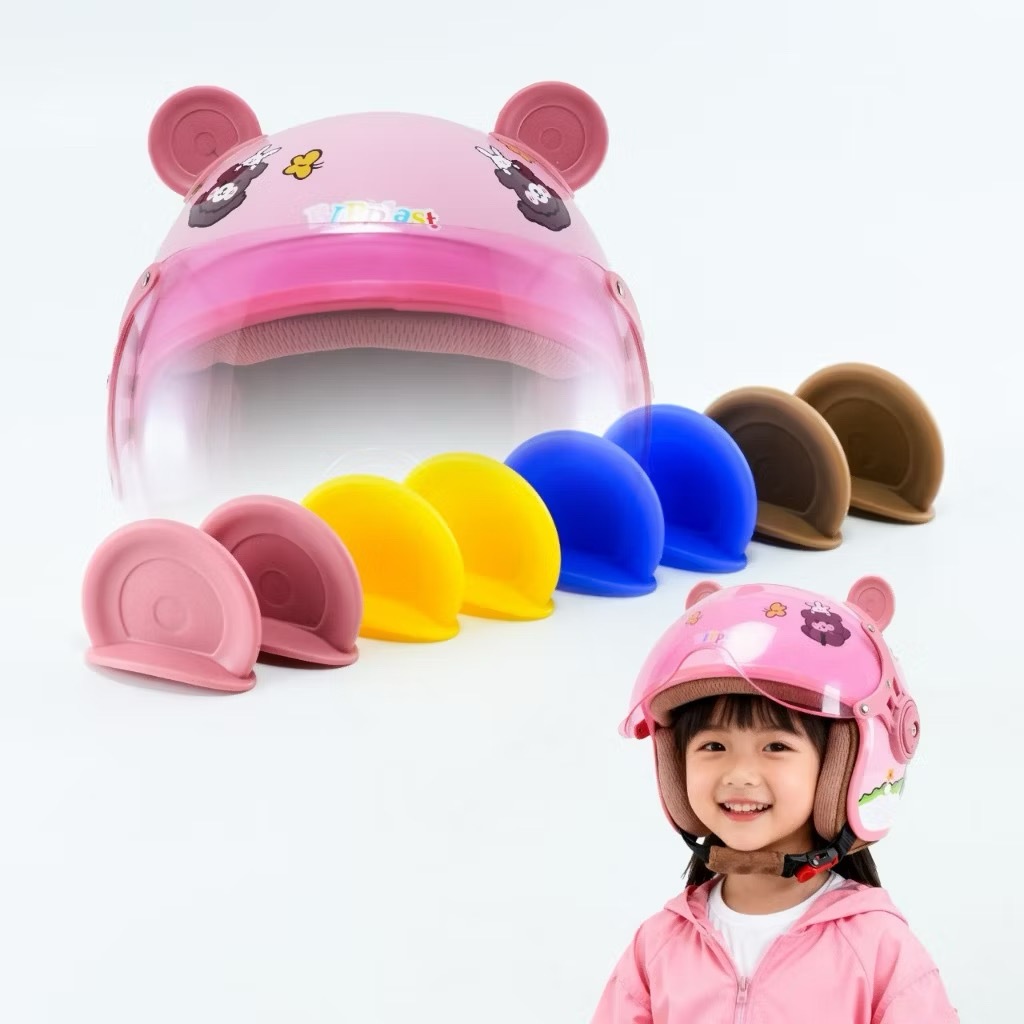 Hiasan Motor Telinga Kucing Lucu Aksesoris Telinga Panda Helm
