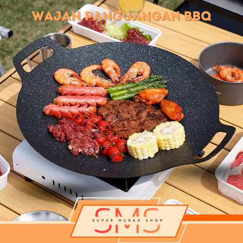 Wajan Panggangan BBQ C1211 Wajan Grill BBQ Korea Datar Anti Lengket