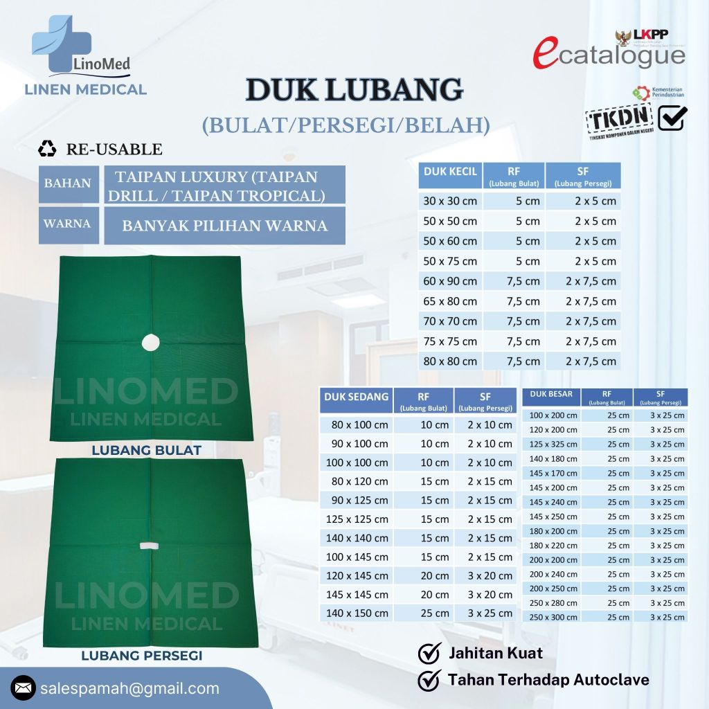 Duk Lubang (Bulat/Persegi/Belah) - Taipan Luxury (Taipan Drill / Taipan Tropical)