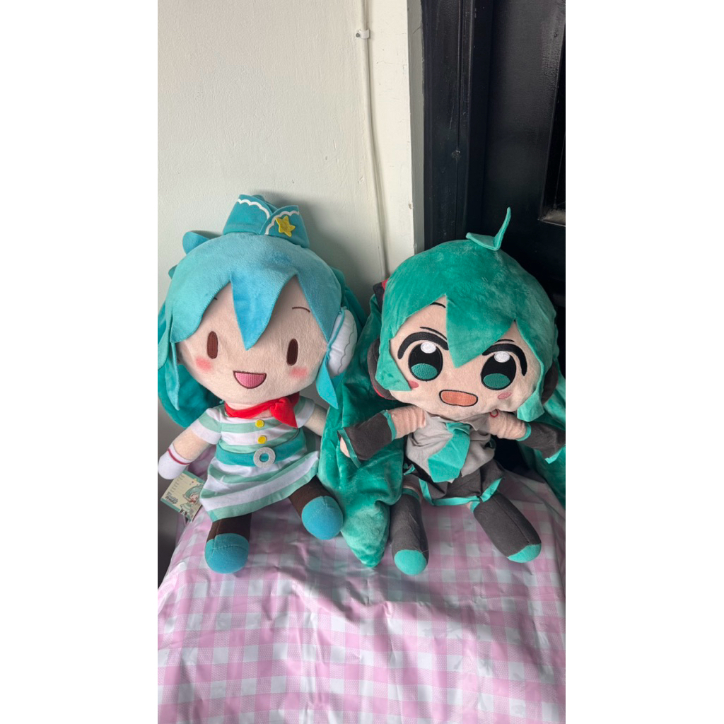 Hatsune miku plushie original sega / boneka hatsune miku vocaloid