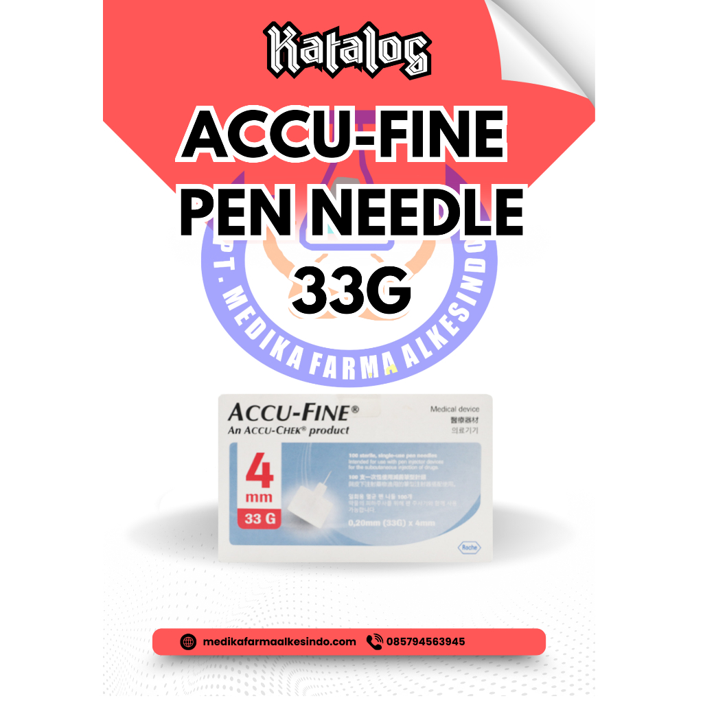 Accu Fine Pen Needle 33G