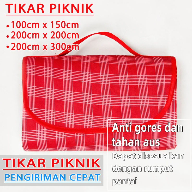 [grandmaster]  tikar kain piknik estetik perlengkapan piknik tikar lipat piknik 200x150 tikar aesthe