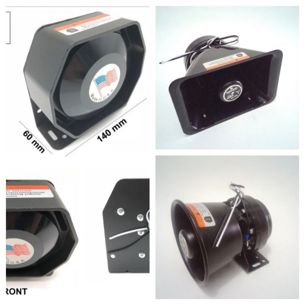 Speaker Sirine TOA 200W TS200N Spull 52mm Corong Kotak / Bulat / Slim Untuk Patwal Ambulance