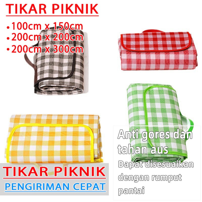 [Barang spot] tikar piknik lipat anti air tikar piknik anti air kain piknik aesthetic tikar piknik l