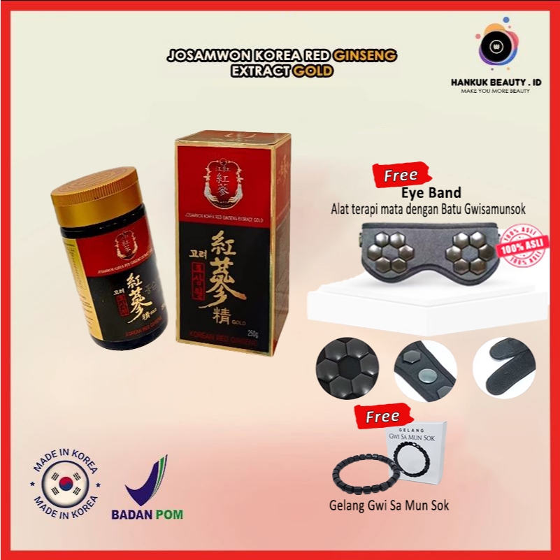 JOSAMWON Ginseng Merah KOREA Original | Josamwon | Ginseng Merah | Ginseng Herbal Bonus Eye Band Ter