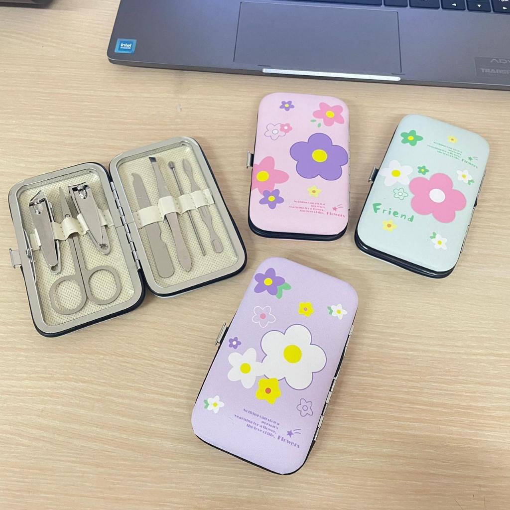 Set Gunting Kuku 7 in 1 Set Gunting Kuku Stainless Steel - Manicure Pedicure Set Premium