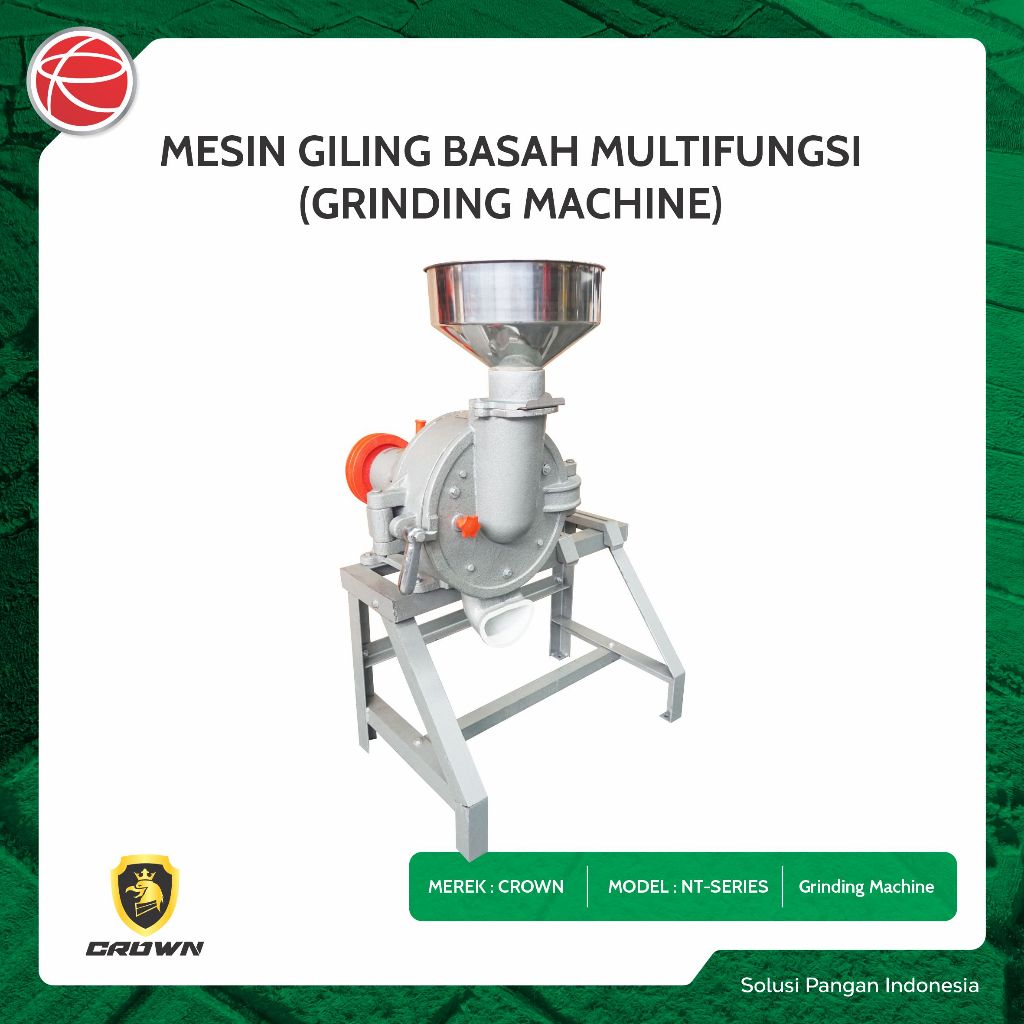 CROWN PANDA GRINDING MACHINE NT250 10 INCH / MESIN GILING BASAH / MESIN GILING BIJI BUMBU DAPUR KEDE