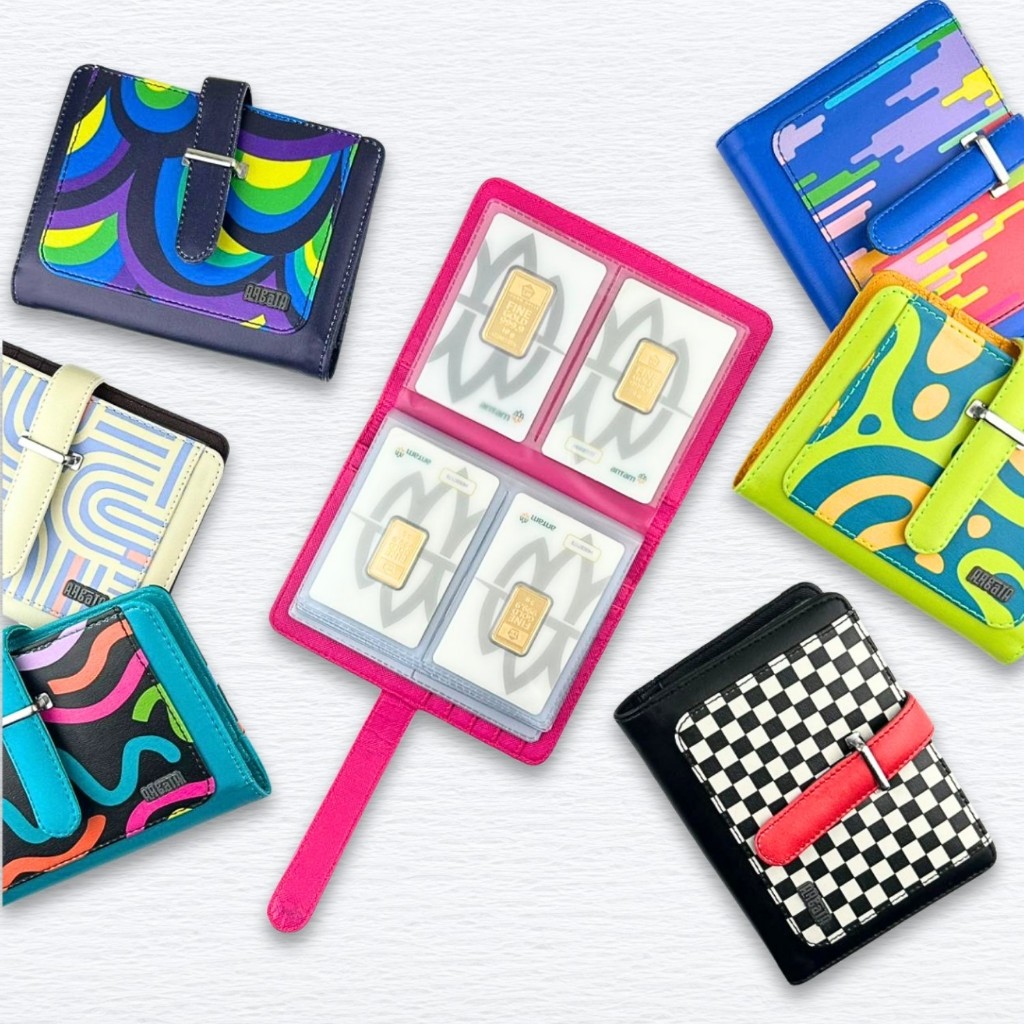 Dompet Card Holder Wallet Tempat Kartu Atm Emas Logam Mulia Antam 53 Slot Kulit Imitasi