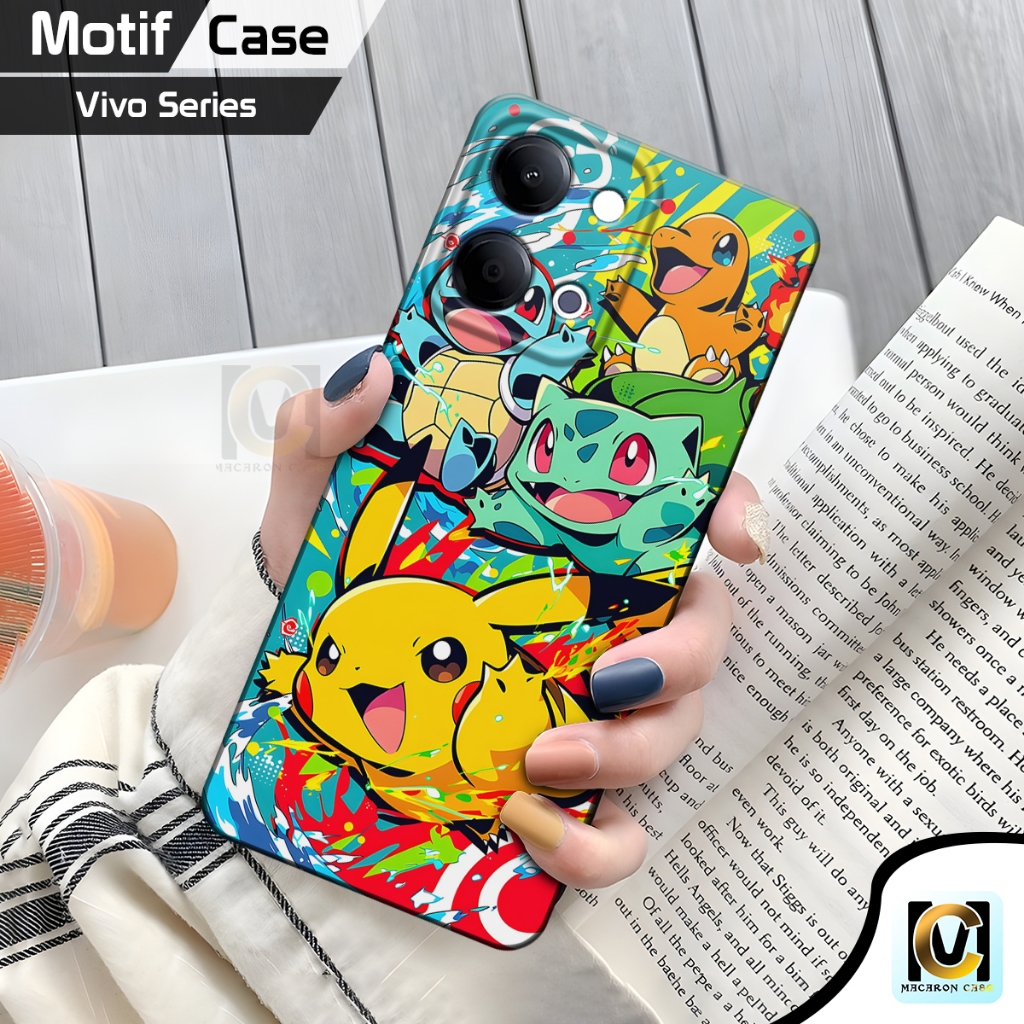 CASE VIVO Y05 TERBARU 2026 MOTIF Pikachu SILIKON CASING PELINDUNG HP VIVO SOFTCASE LENTUR TAHAN BANT