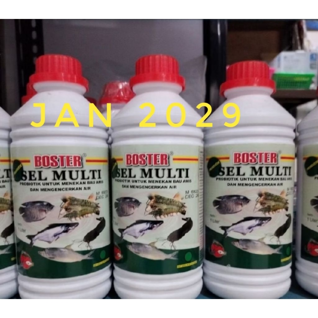 BOSTER SEL MULTI IKAN PROBIOTIK 1 LITER Boster Probiotik ikan Boster ikan