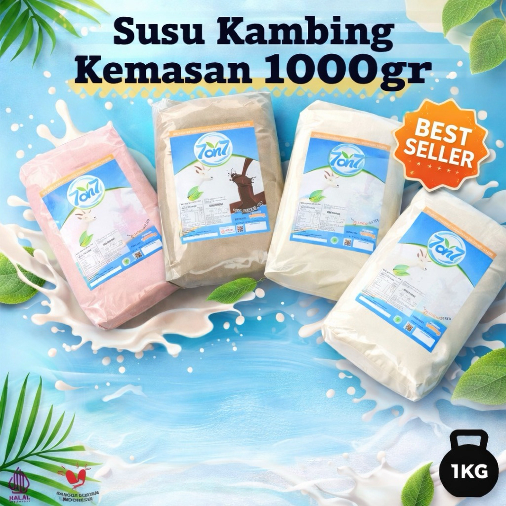 (1kilo) Susu Kambing Etawa 7ON7 Bubuk - Kemasan 1kg