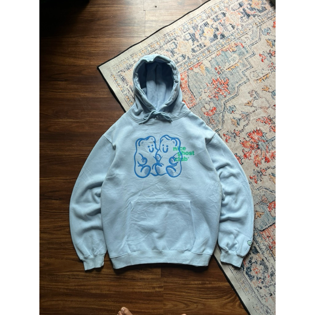 Nice Ghost Club Glummy Bear Logo Oversized Hoodie