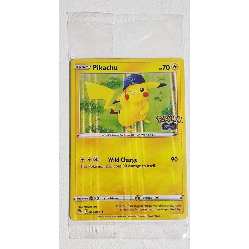 Pokemon Pikachu pokemon go promo sealed en