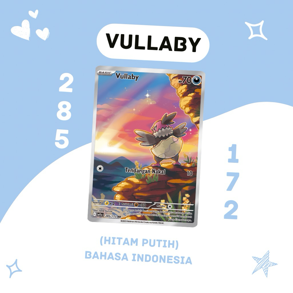 Vullaby AR SV11S 285/172 Pokemon TCG Indonesia
