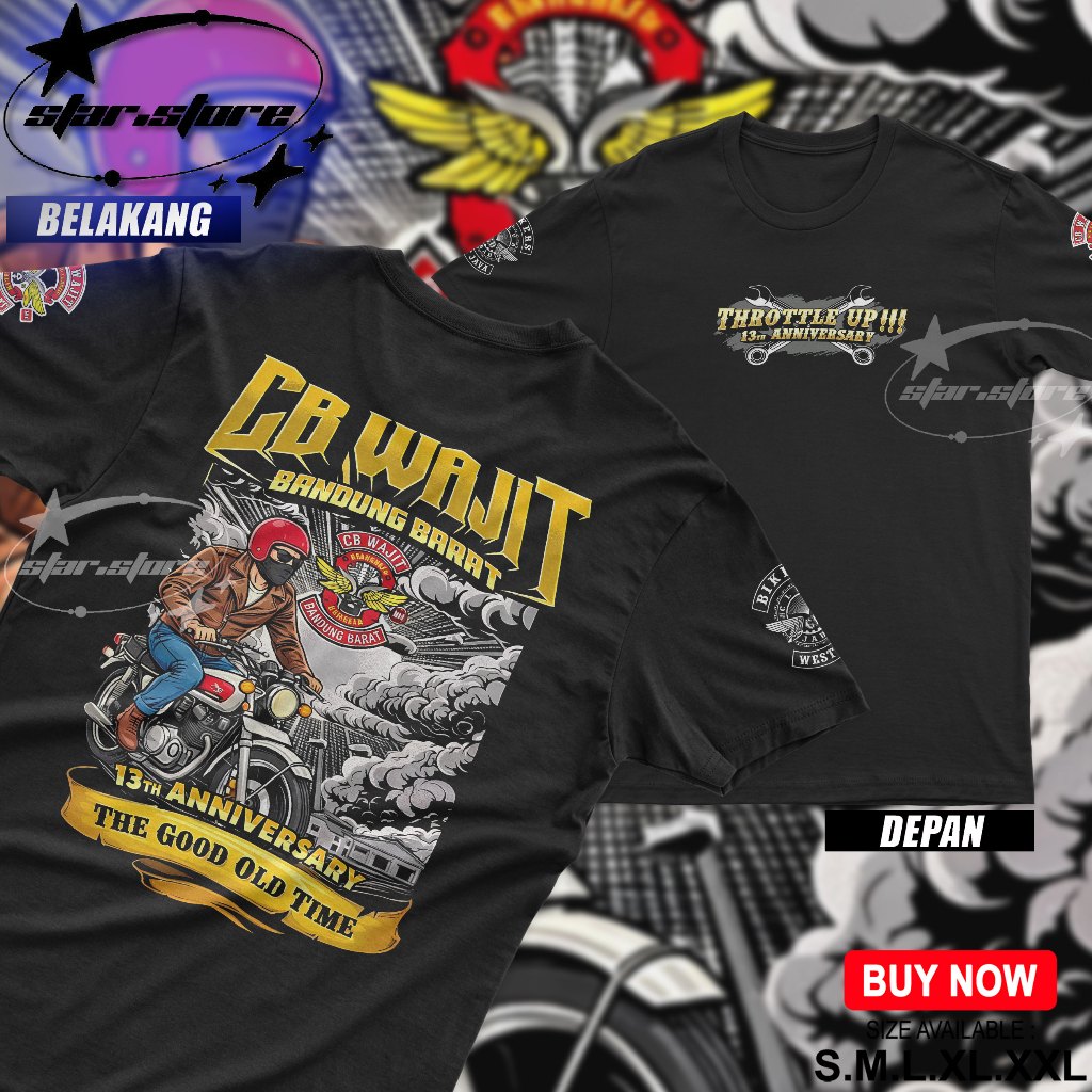Kaos Acara CB Wajit Bandung Barat Kaos Unisex Kaos Pria & Wanita