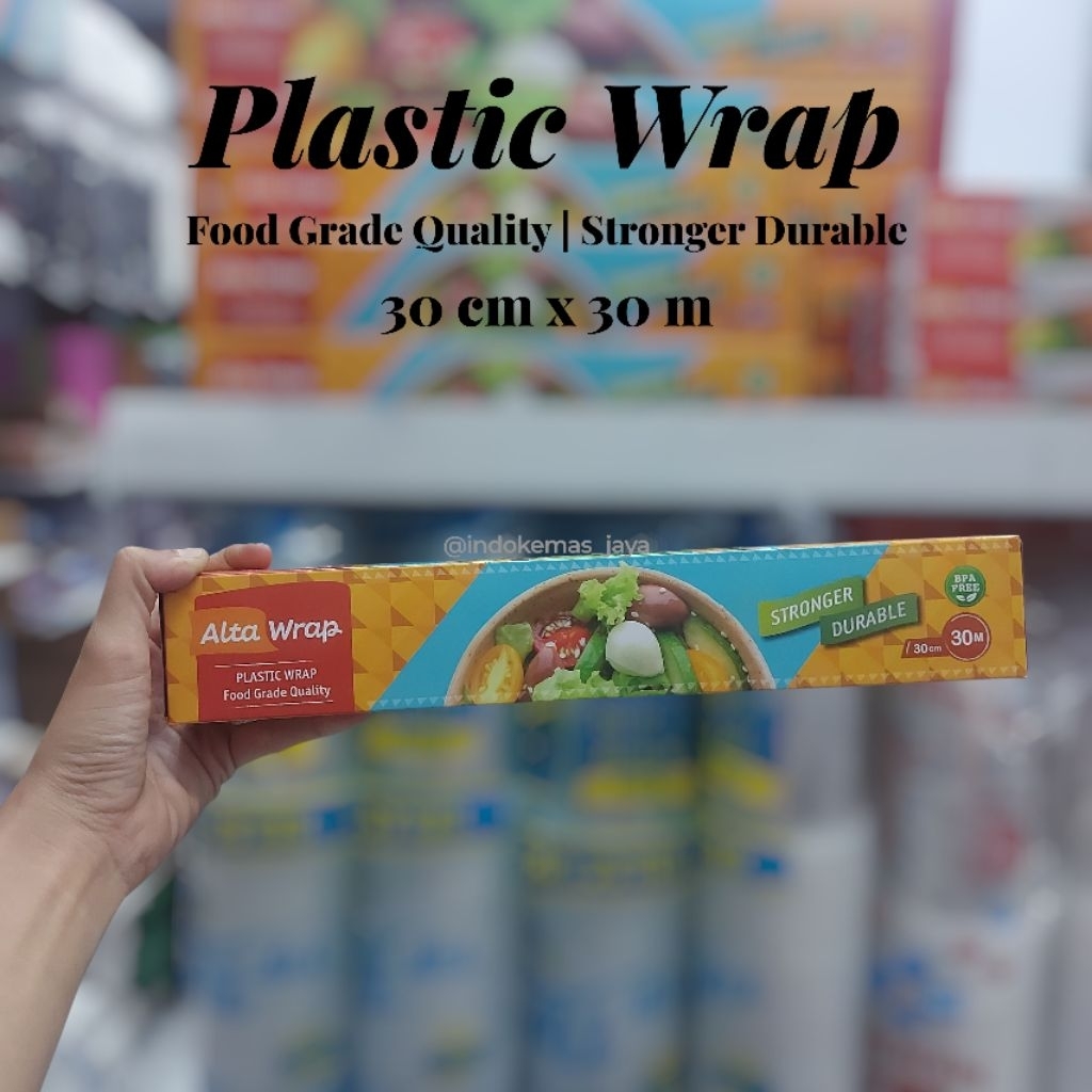 Alta Wrap/ Wrapping Film/ Plastik Wrapping/ Plastik Pembungkus Makanan/ Plastik Pembungkus Roll/ Wra