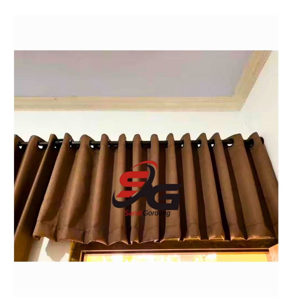gorden poni ring pisah bahan blekaot motif embos polosan
