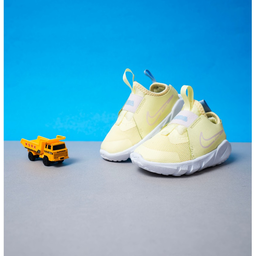 Sepatu Anak / Sepatu Kids / Nike Flex Runner 2 - LEMON WHITE