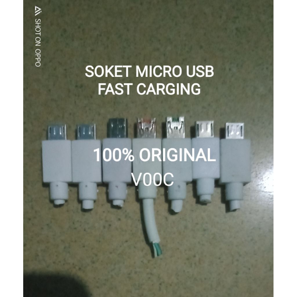 soket micro usb fast charging kabel 4 pin dan 2 pin Original bukan copotan atau rijekan asli baru
