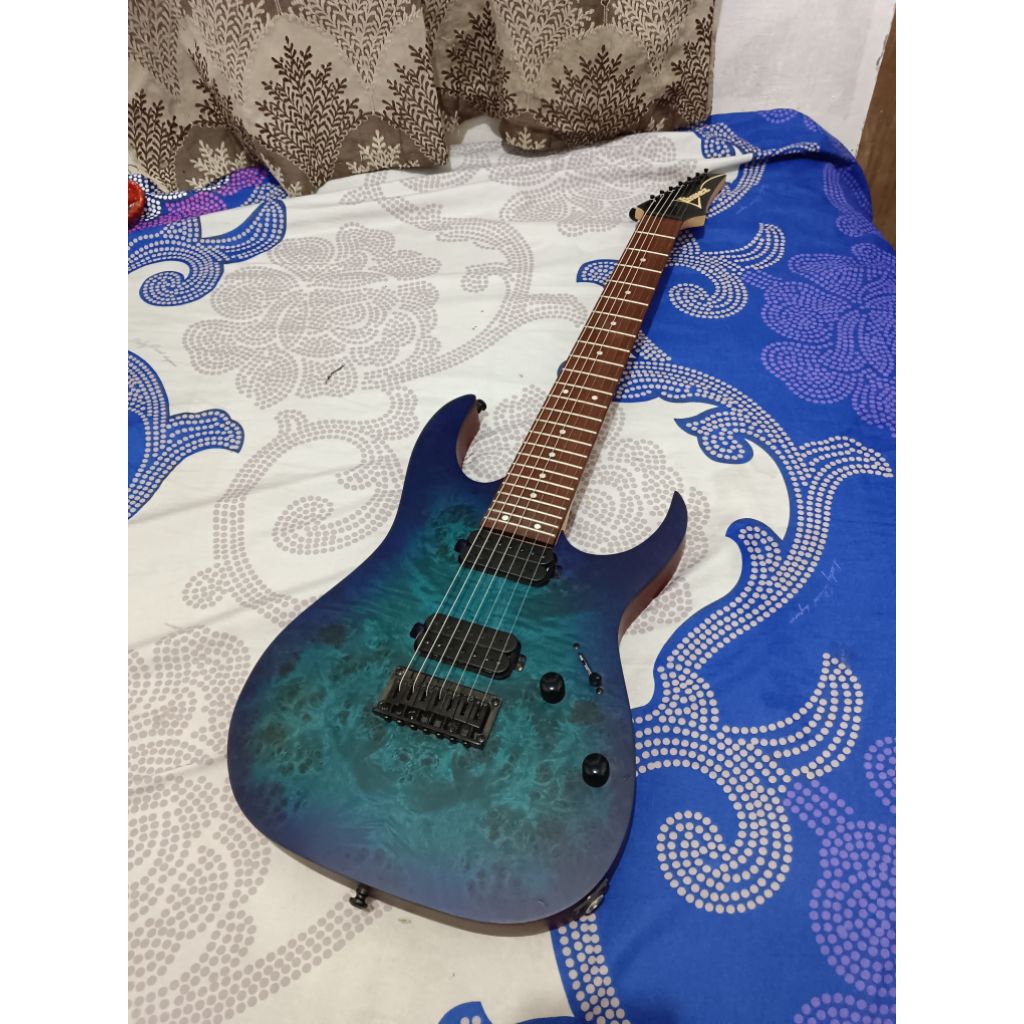 Gitar Ibanez RG7421PB 7 string original Like new mulus 100%