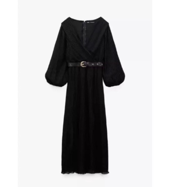 zara pleated dress original