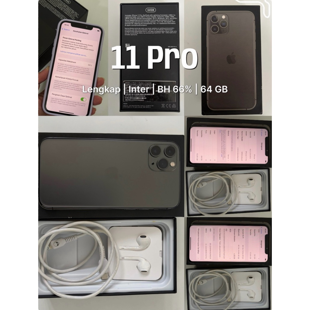 iPhone 11 Pro GREY 64GB Inter SECOND LIKE NEW ‼️