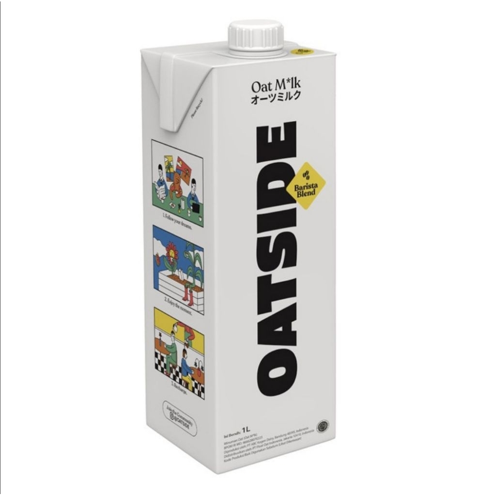 Oatside barista blend 1 liter kemasan dus