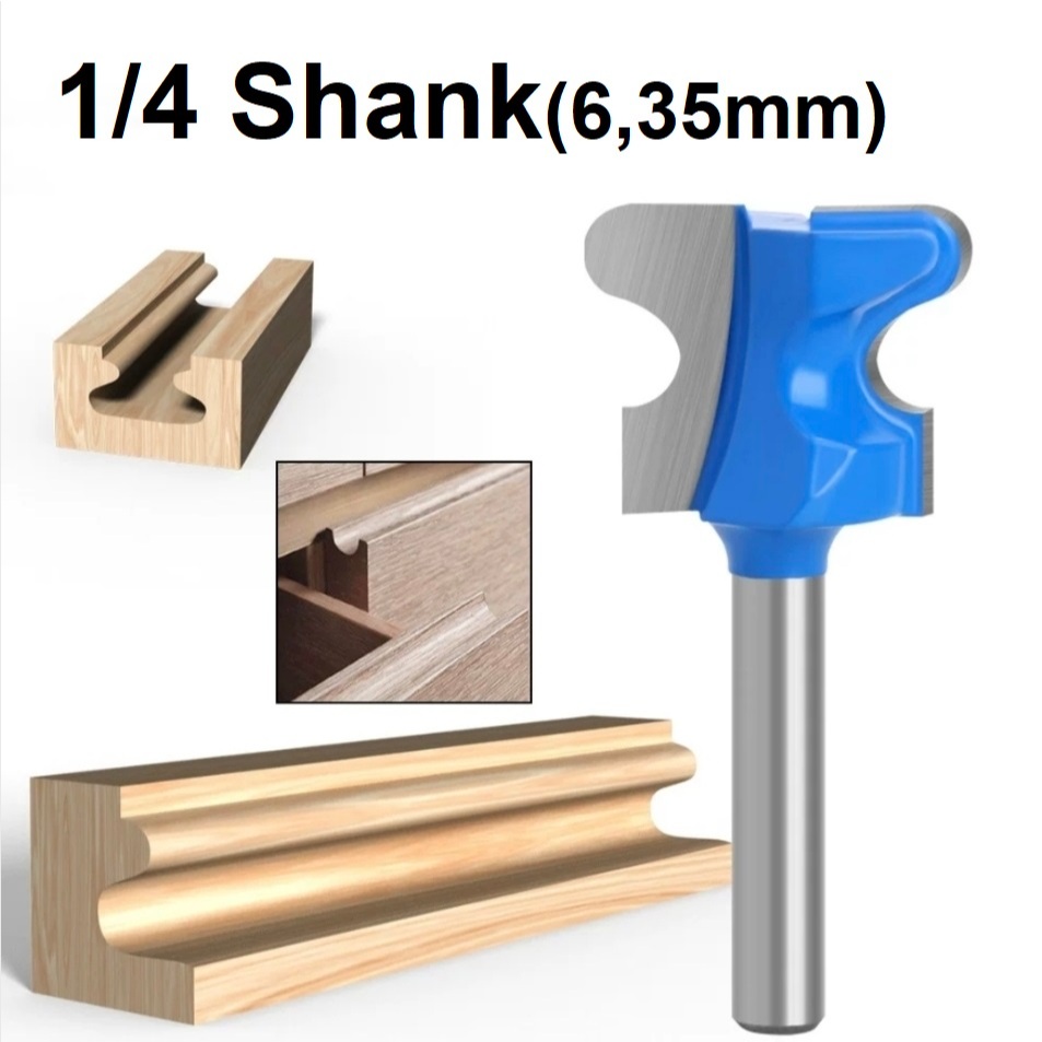 Mata Profil Router Double finger Joint Bit Shank 1/4