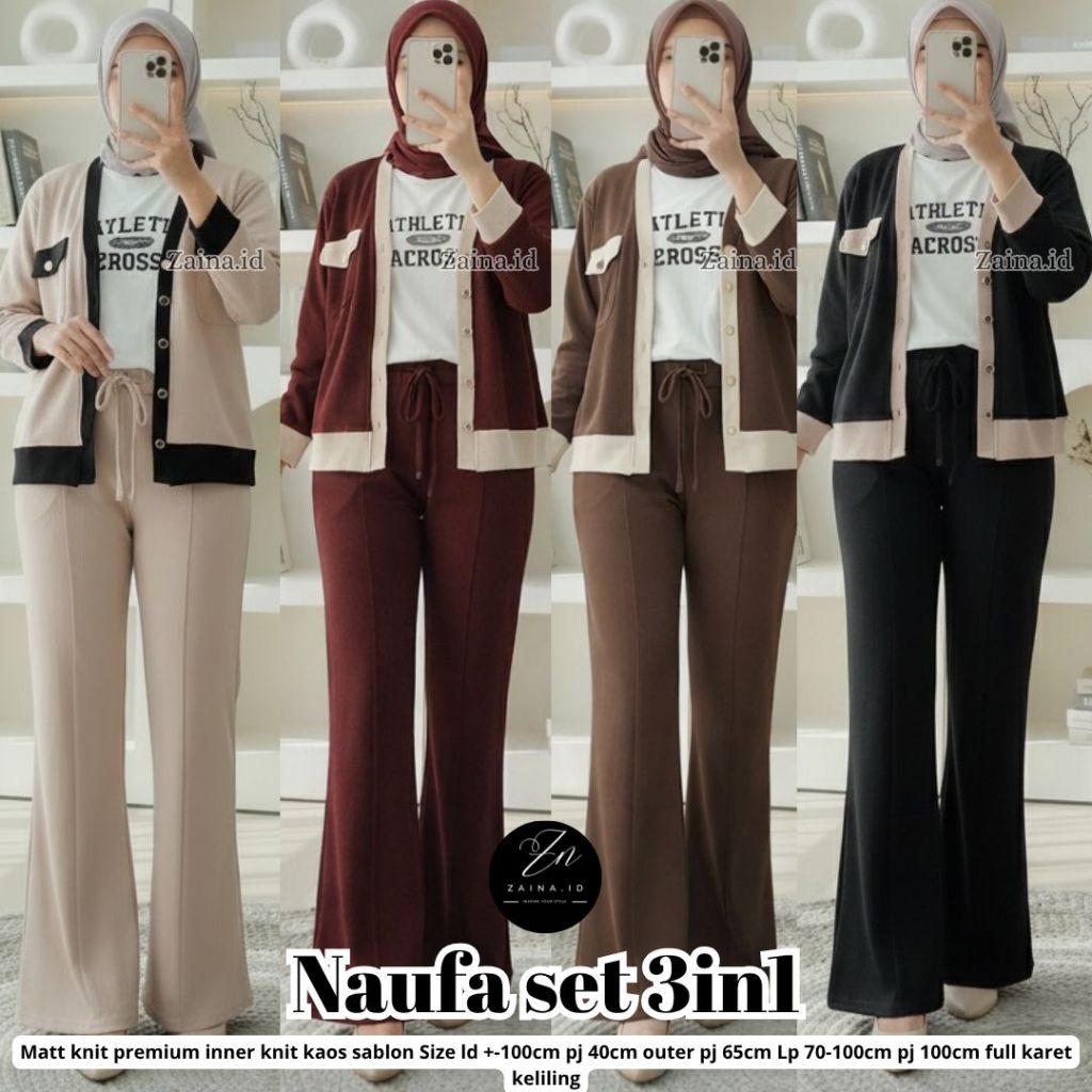 (( READY STOCK )) Naufa Set By Zaina.id / Calista Set / Simalo Arelo Set / Anya Set / AMARO SET Cela