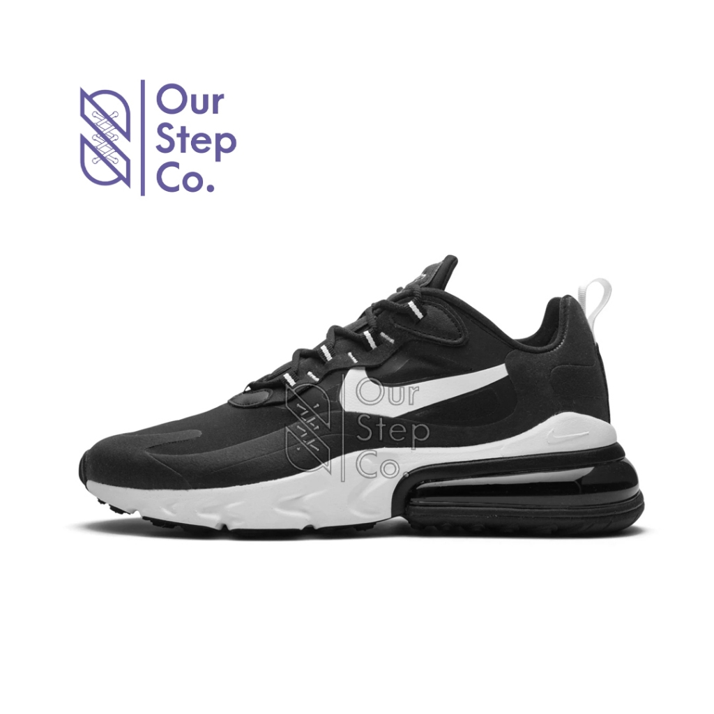 Sepatu Nike Air Max 270 React Black White Original BNIB