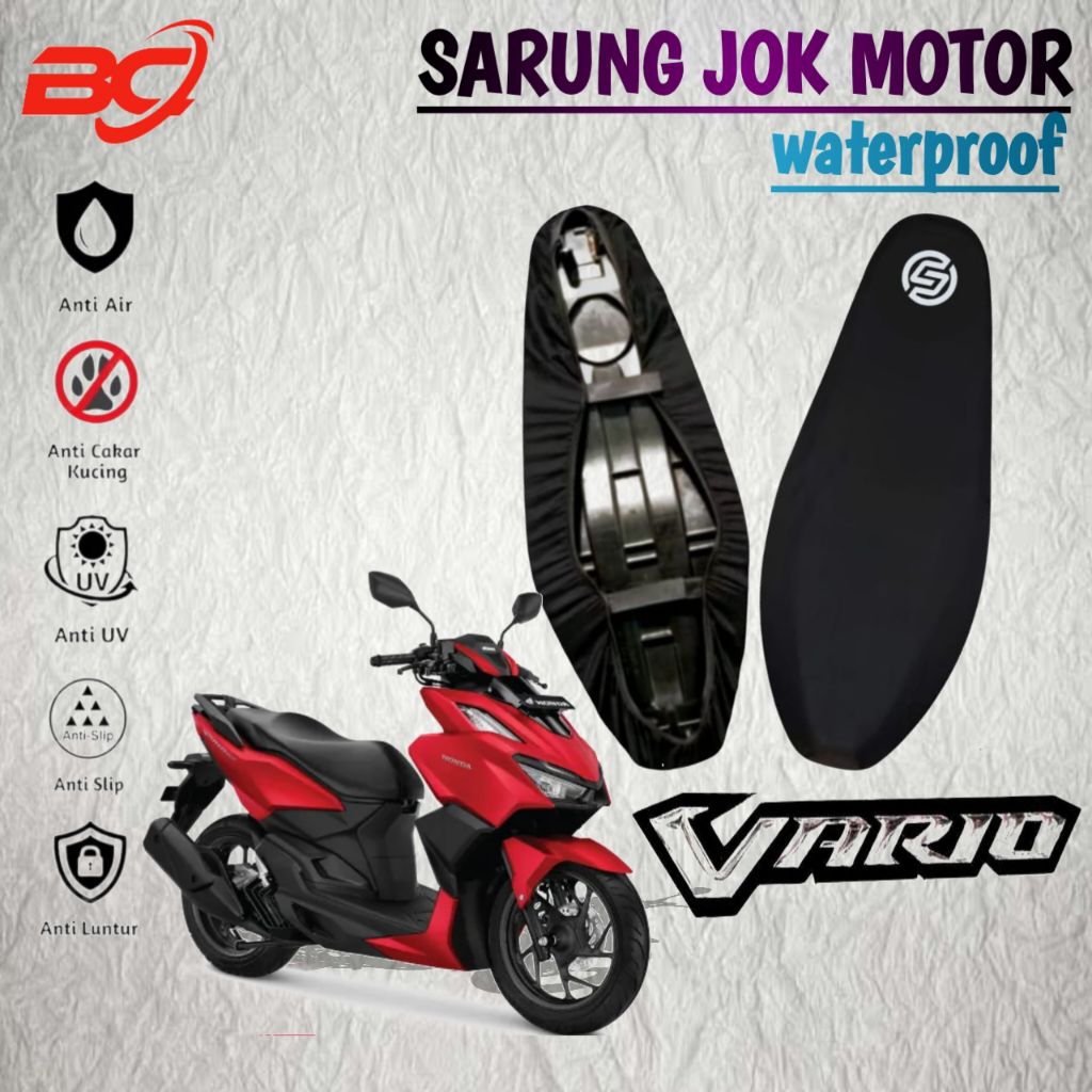 cover jok motor waterproof HONDA VARIO 150,VARIO 160,NEW VARIO 125,sarung jok motor anti cakar kucin