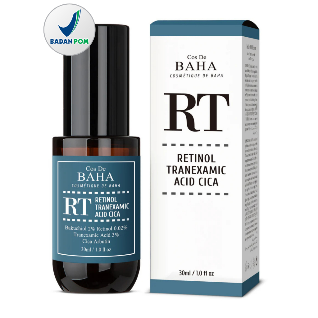 Cos De BAHA (RT) 30ml - Retinol & Tranexamic Acid Radiance Boost Facial Serum: Enhanced Skin Texture