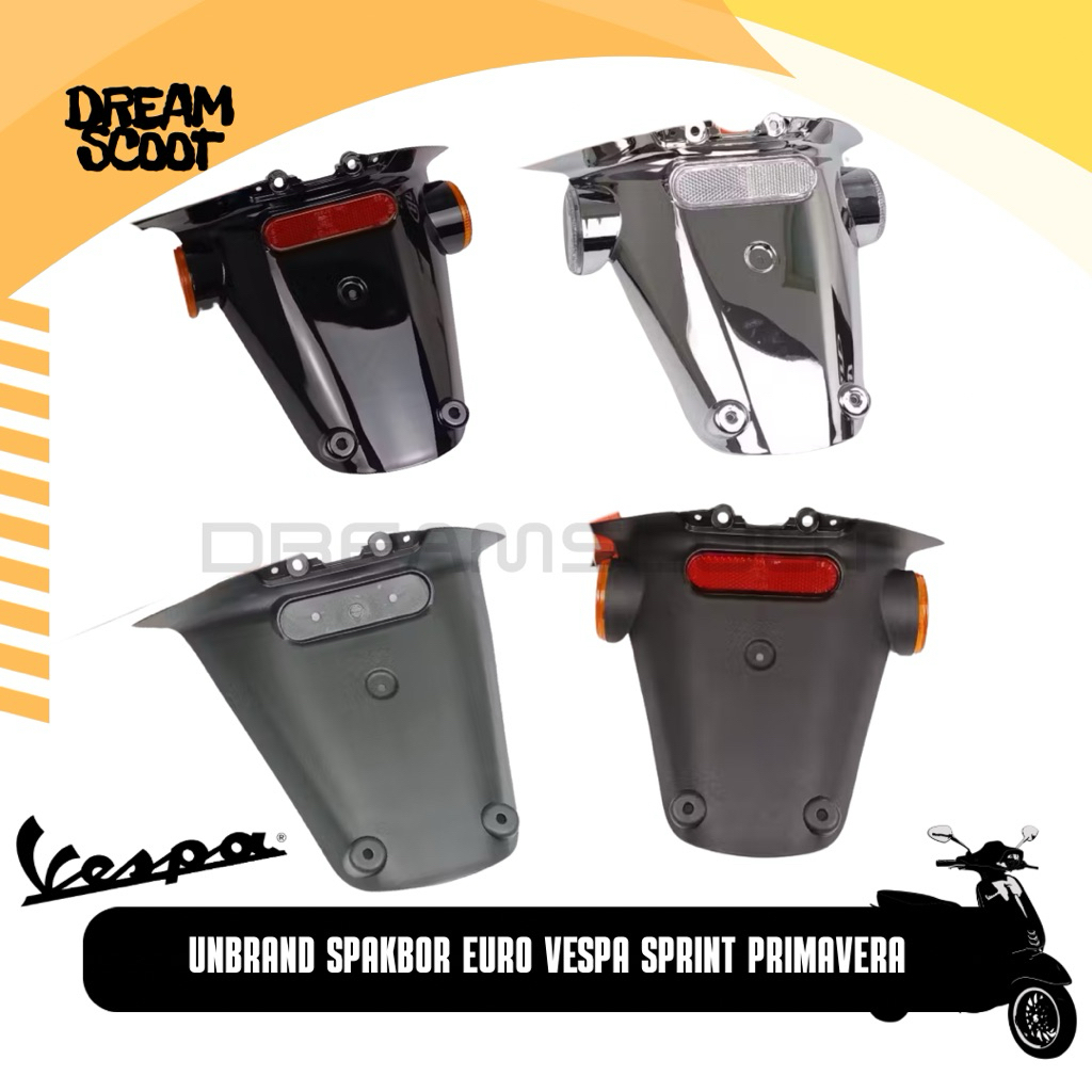 Spakbor Euro UNBRAND Vespa Matic Vespa Sprint Vespa Primavera Spakbor Euro Sprint Spakbor Vespa Mati