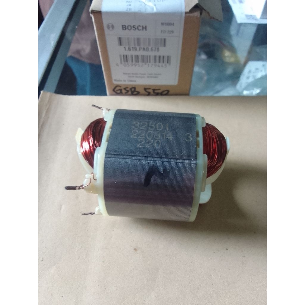 Stator Bor Bosch GSB 550 Asli Original